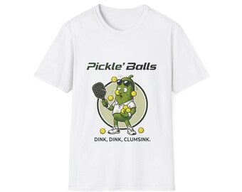 Pickle'Balls Pickleball Shirt | Pickleball Humor Tee - Clumsy Pickle