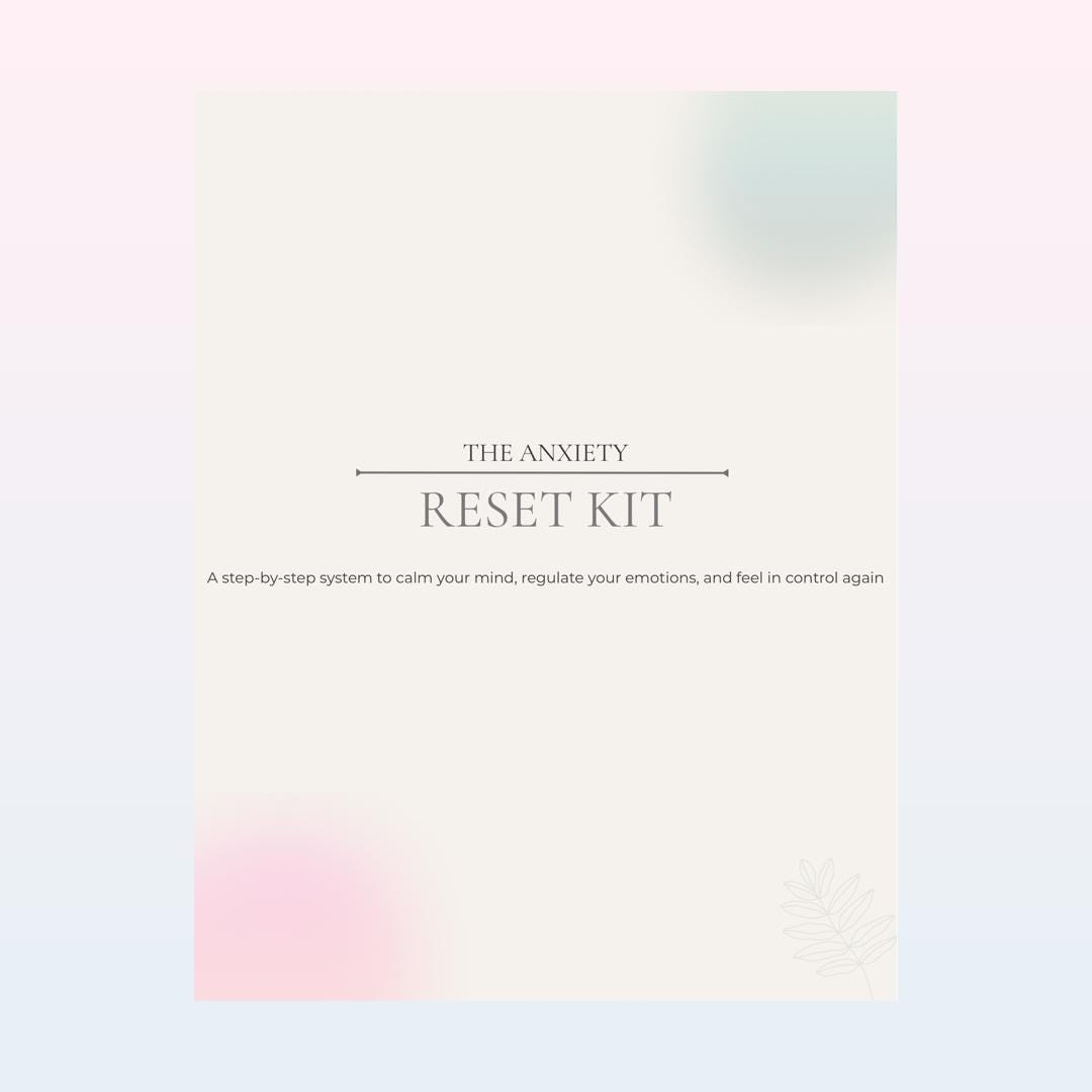 Anxiety Reset Kit | Digital Mental Wellness Workbook | Nervous System ...