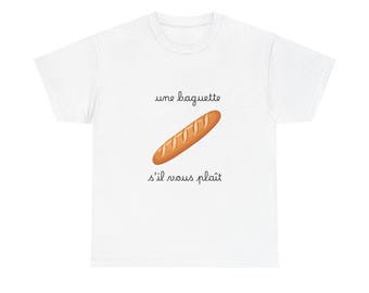 Baguette Illustration Tee | une baguette s'il vous plaît