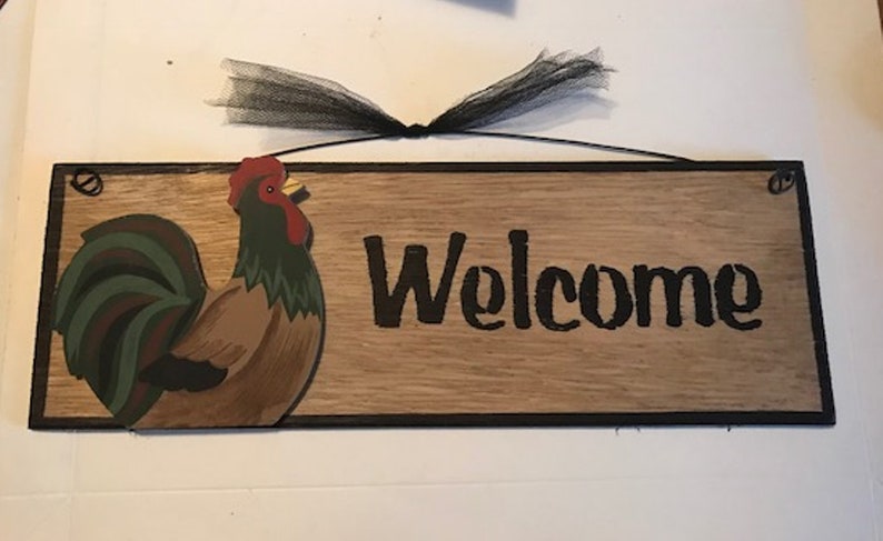 MY ROOST MY RULES chicken rooster wall home decor kitchen wooden sign 4x12/"