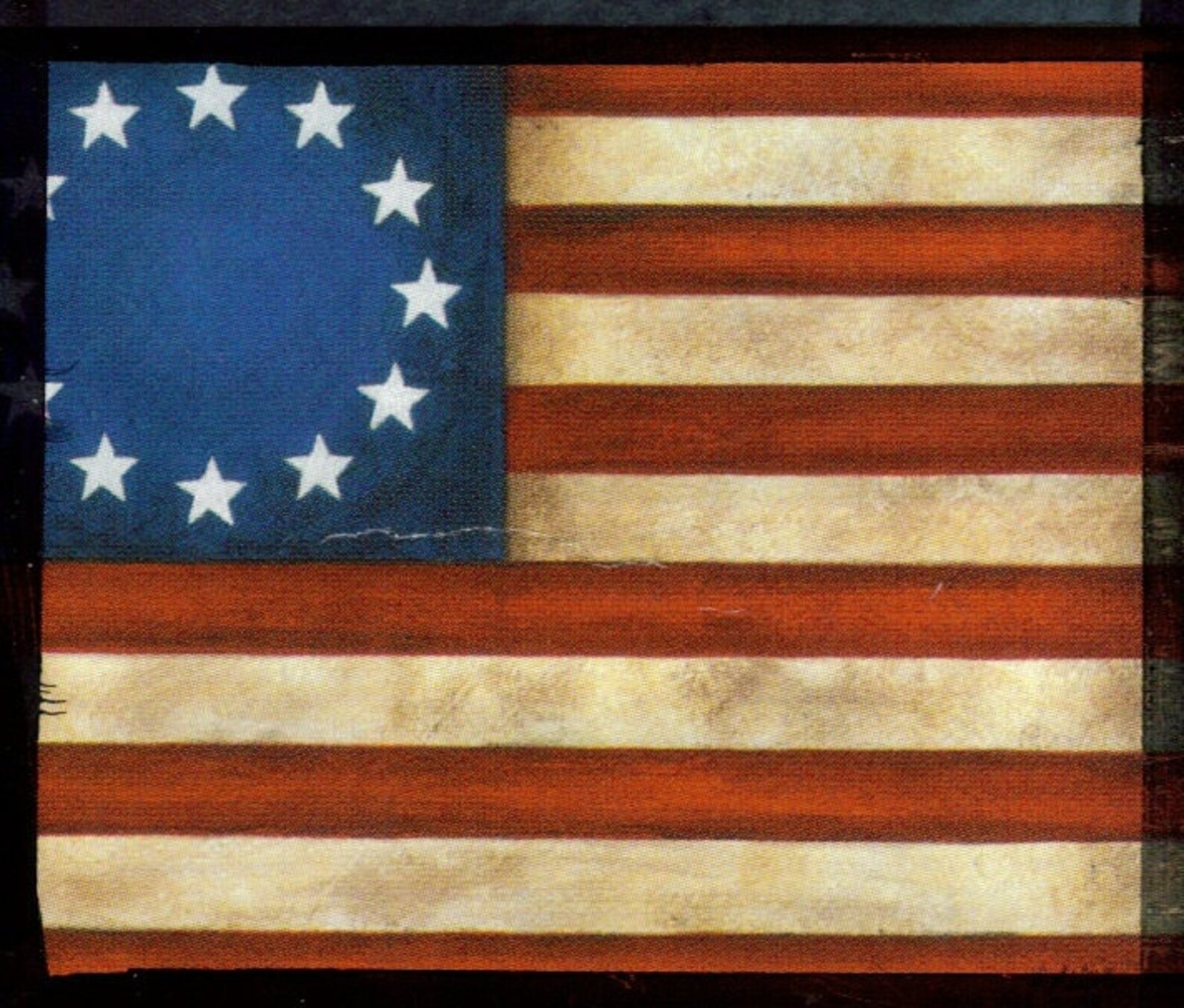Vintage Rustic Primitive AMERICAN FLAG Sign Patriotic Wood | Etsy