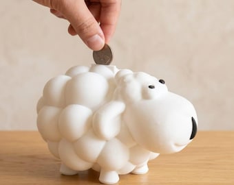 Hucha de oveja para niños / Decoración infantil, regalo de Eid, alcancía con forma de animal