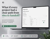 Notion Project Management Template, Deliverables Tracker, Task Planner, Freelancer Planner, Asana Alternative