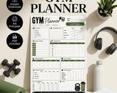 Gym Planner Printable A4 | Workout Tracker PDF | Fitness Planner | Weekly Training Log