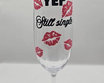 A stylish glass for a single woman