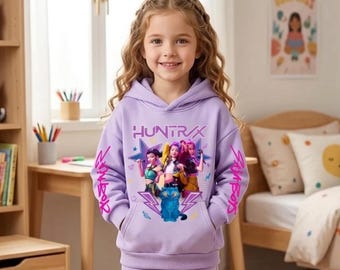 KPop Demon Hunters Kids&Adults Hoodie, Cute KPop Super Girls Outfit, Kpop Clothes, Demon Hunter Hoodie, Kpop Super girls, Rumi Zoey Clothes