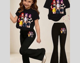 KPop Demon Hunters Kids Dress, Cute KPop Super Girls Outfit, Kpop Clothes, Demon Hunter Casual Short, Kpop Super girls, Rumi Zoey Clothes