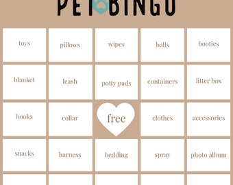 Pet Shower Game Printable Bundle