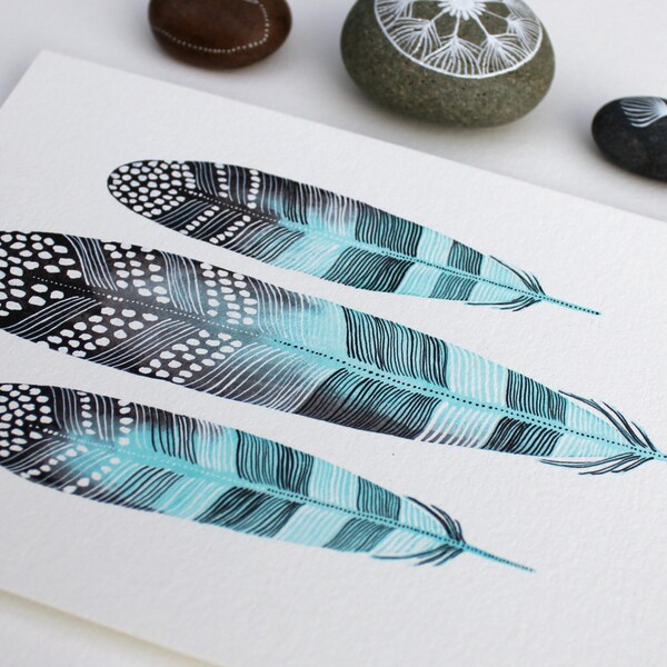 Feather Art Painting