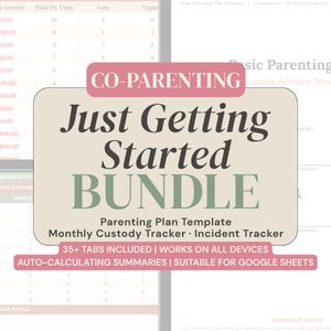 Divorce Planner Co Parenting Bundle Parenting Plan Template Custody Documentation Separated Parents Tracker Co-parenting Digital Products