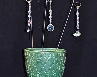 Beaded Fairy Garden Stakes