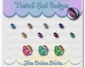 Metallic Crowns - Badge Flair for Twitch