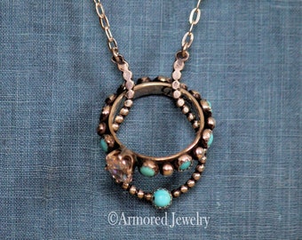 Collana con ciondolo a forma di mucca del sud-ovest: stile azteco occidentale - Italia