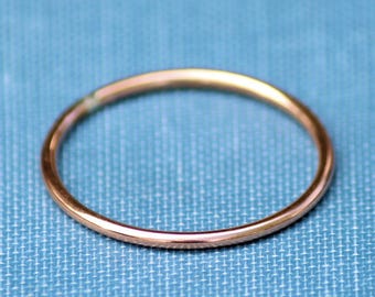 Skinny Rose Gold Simple Ring, Stacker ring, Stacking ring, Dainty Simple ring, gold ring, minimalist ring, minimalist jewelry, midi ring