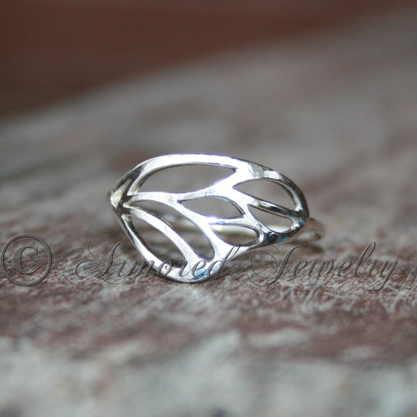 Butterfly wing ring, Sterling silver, Butterfly, delicate dainty ring, simple ring, butterfly jewelry, butterfly jewelry, minimalist ring