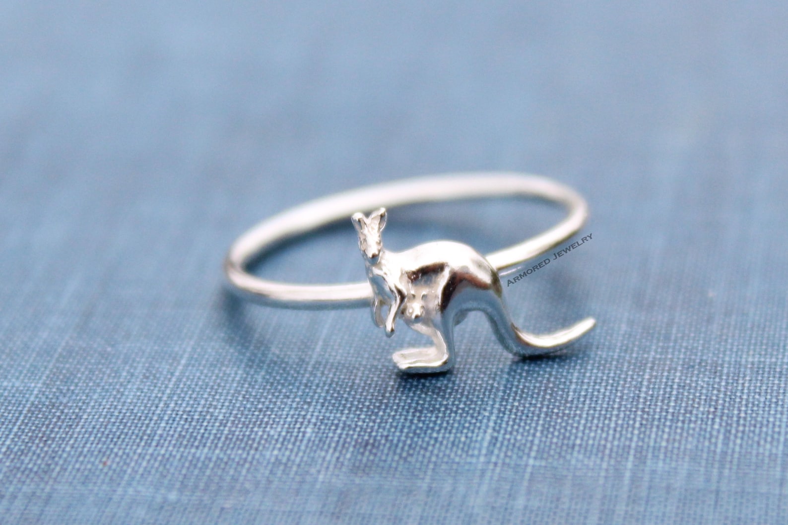 Australian Kangaroo & Baby Ring Sterling Silver Kangaroo Etsy