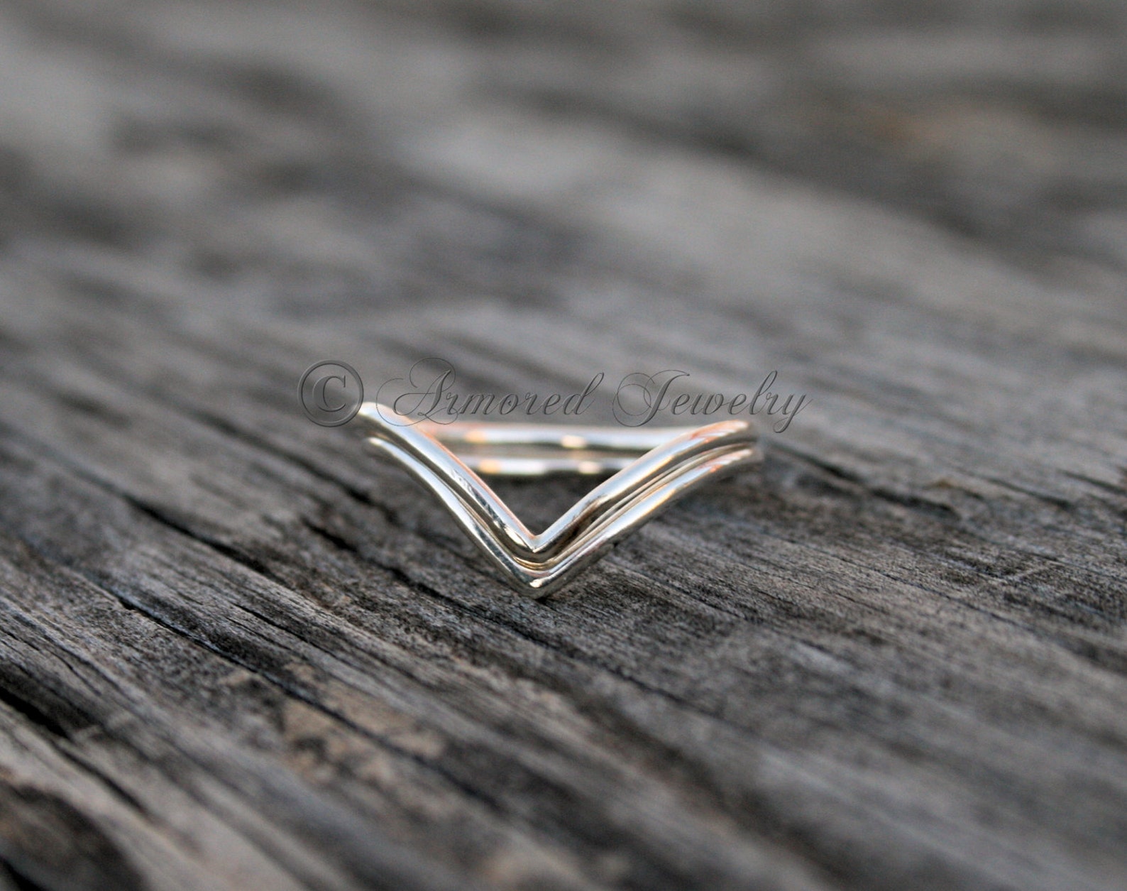 Silver Chevron Ring, Dainty Ring, Layered Ring, Stackable Stacking ...