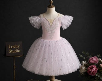 Customized Flower Girl Tutu Dress, Sparkle Tulle Ballerina Party Dress, Monogram Gift