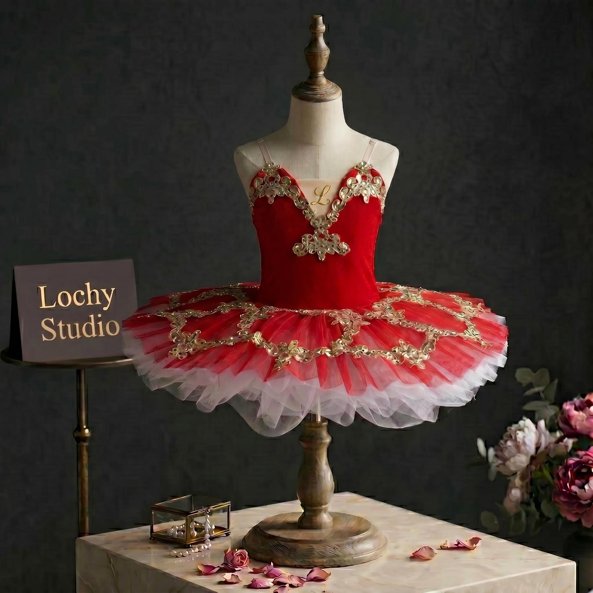 Red and Gold Baby Dress - Etsy