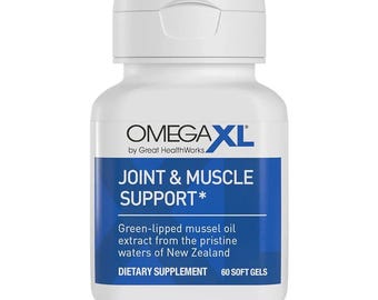OmegaXL Joint & Muscle Support, Green Lipped Mussel Oil, 60 Soft Gels