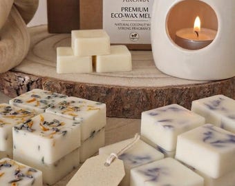 AmberAroma Kokoswachs Melts: Stark parfümierter, umweltfreundlicher Raumduft (Handmade)