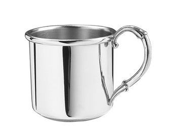 Engravable /'Pannikin/' Pewter Baby Cup