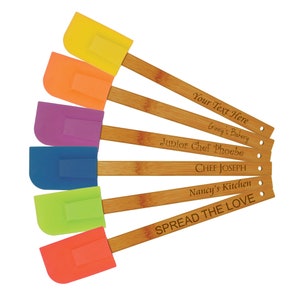 Personalized Silicone Spatula, Silicone Baking Utensils, Scraping Spatula, Cute Spatulas For Baking, Gift Ideas For Bakers, Baking Utensils