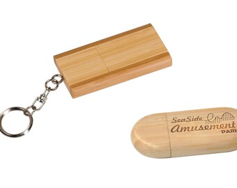 Personalized Bamboo 8GB USB Flash Drive