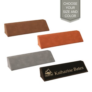 Personalized Desk Name Plate, Unique Desk Accessories, Office Desk Accessories, Desk Name Wedge, Choice of Color and Size