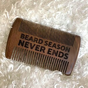 Personalized Wooden Beard Comb, Wooden Pocket Beard Comb For Men, Mustache Comb, Pocket Combs For Men, On The Go Grooming