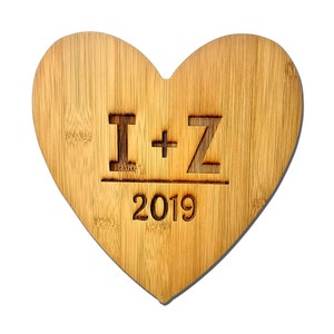 Personalized Heart Shaped Cutting Board