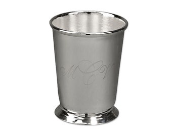 Personalized Silver Plated Mint Julep Style Cup