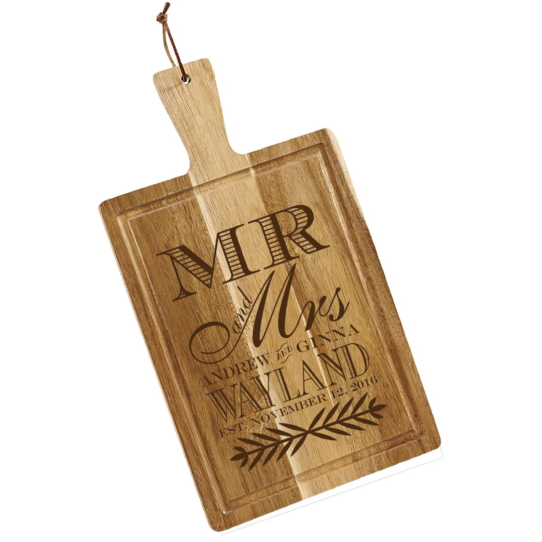Personalized Acacia Carving Board, Custom Engraved Cutting Board ...