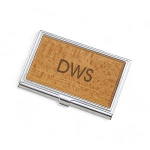 Personalized Business Card Holder Case, Business Card Case for Men or Women, Metal Card Holder for Purse or Pocket