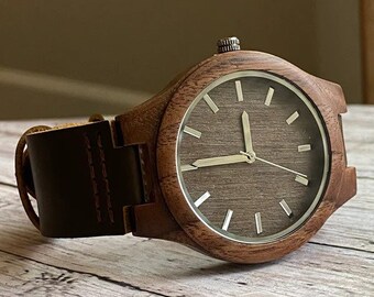 Wooden Watches for Men Engraved | Personalized Watches for Men, Dad, Him