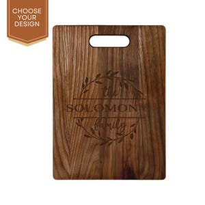Personalized Cutting Boards, Walnut Custom Engraved Cutting Boards, Monogrammed Cutting Boards, Wood Cutting Boards