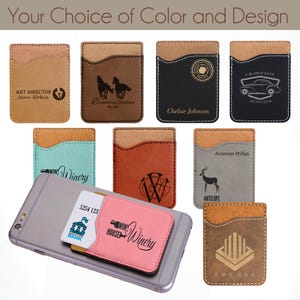 Billetera personalizada para celular / Billetera adhesiva / Billetera para smartphone / Tarjetero adhesivo / Para mujeres, hombres y estudiantes