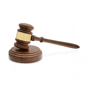 OonShield Cherry Wood Gavel And Round Shaped Sound Block - 10 - Want