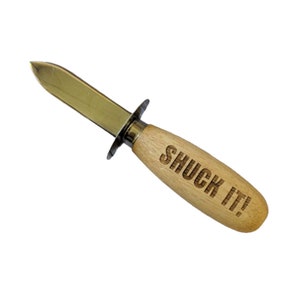 Personalized Oyster Shucking Knife, Clam Knife, Scallop Shucking Knife, Oyster Shucker Knife, Seafood Tools, Oyster Opener, Wood Handle