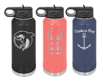 Personalized Water Bottle | Custom Water Bottle |  Engraved Water Bottle With Logo | Personalized Insulated Water Bottles