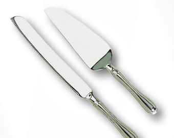 Personalized Birthday Westwood Cake Server and Knife Set, Girl - Wedding Cake Knife - Engraved 1st Birthday Gift Keepsake - Cake Serving Set