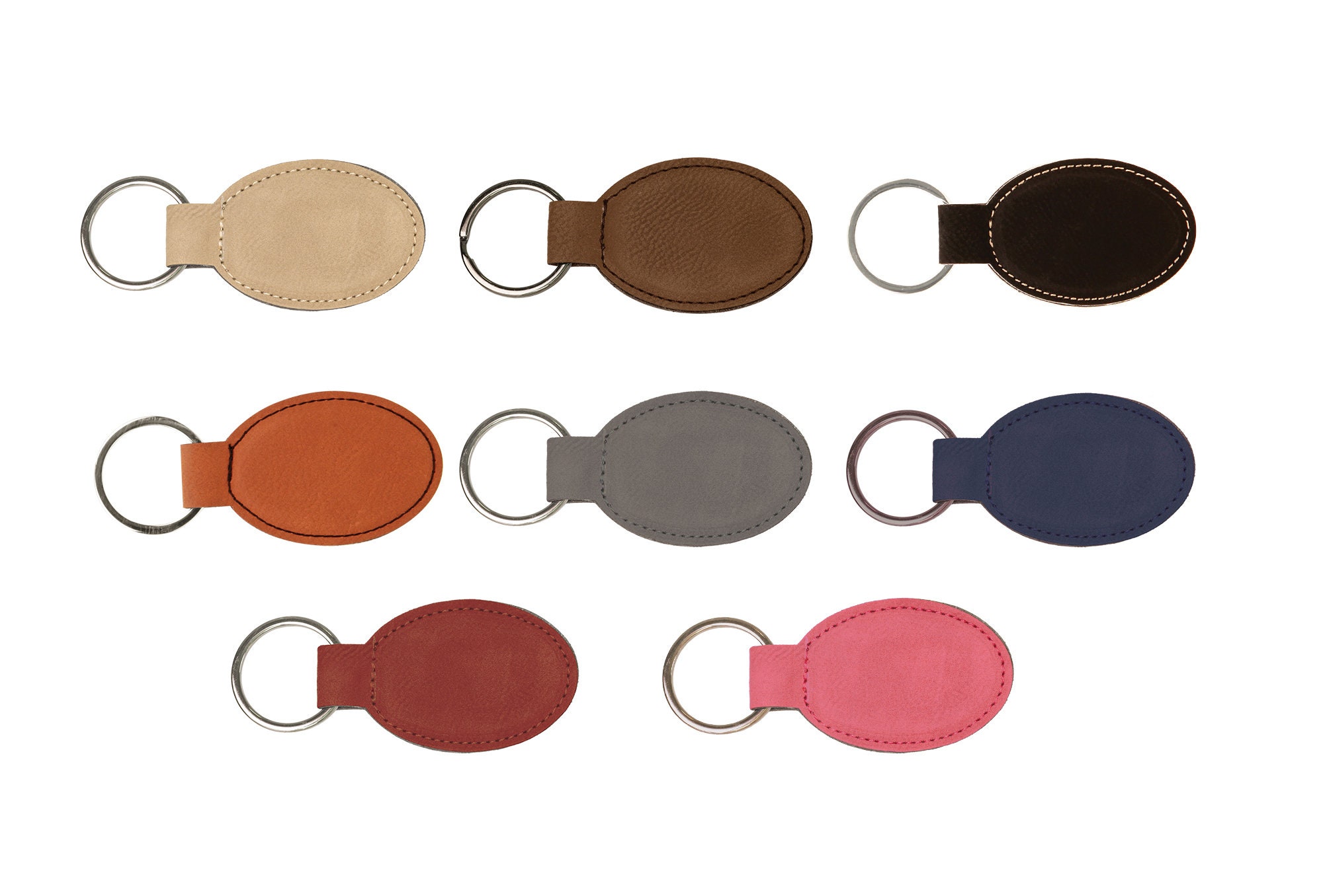 Leatherette Keychain ID Holder – Traditions Engraving