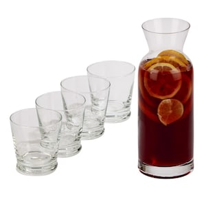Personalized Carafe Set | Personalized Wine Decanter | Glass Carafe with Glasses | Water Carafe
