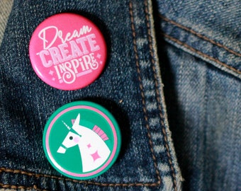 Button Pin Set by Candice of Piq Design