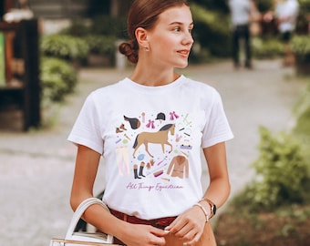 Equestrian T-Shirt: Horse Lover Gift, English Rider Tee