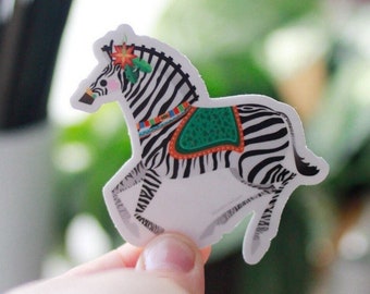 Zebra Die Cut Sticker African Inspired by Candice of Piq Design