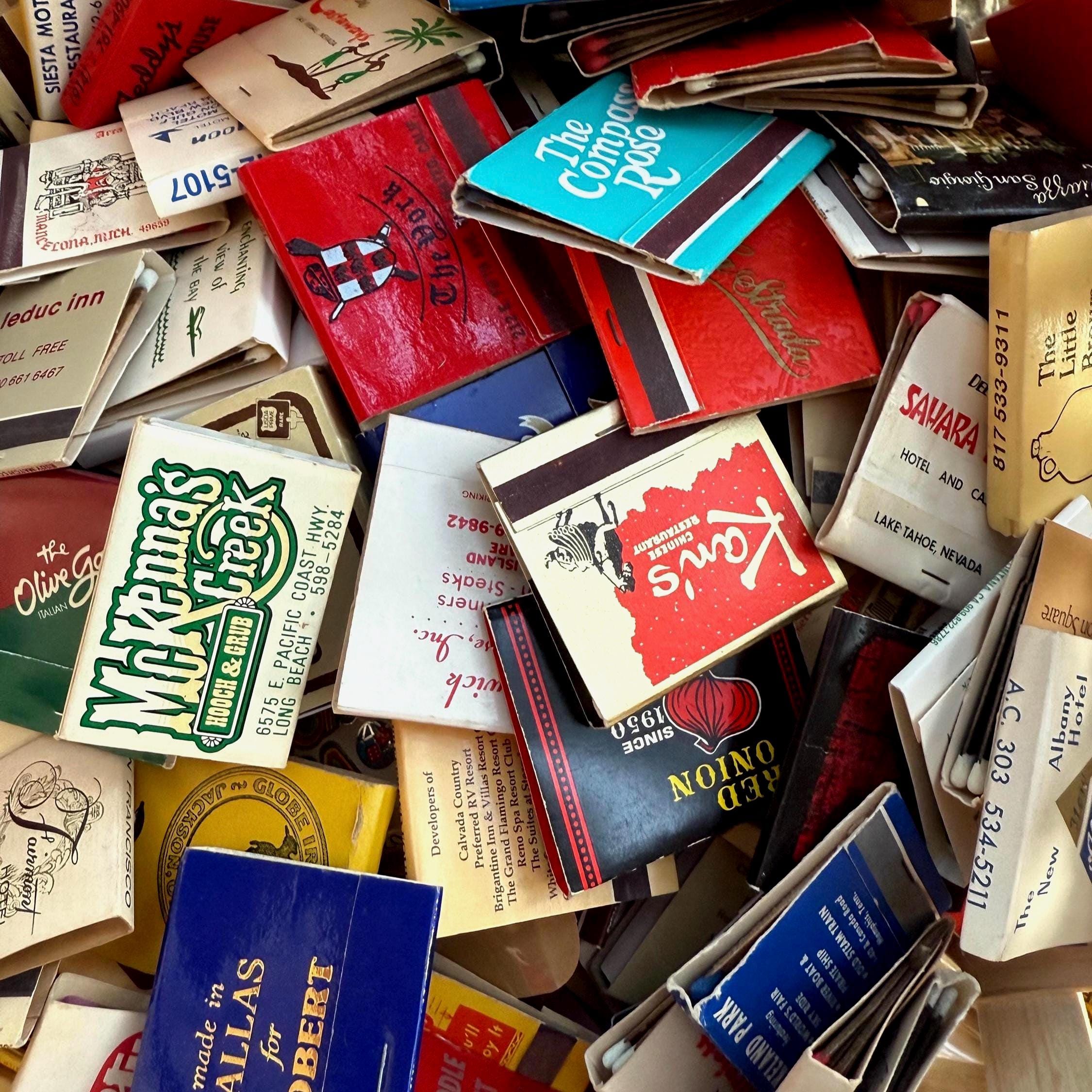 Vintage Matchbooks Assorted - Etsy
