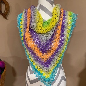 Handmade Crochet triangle Shawl
