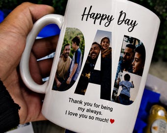 Personalized Dad Photo Collage Mug | Custom Father’s Day Gift