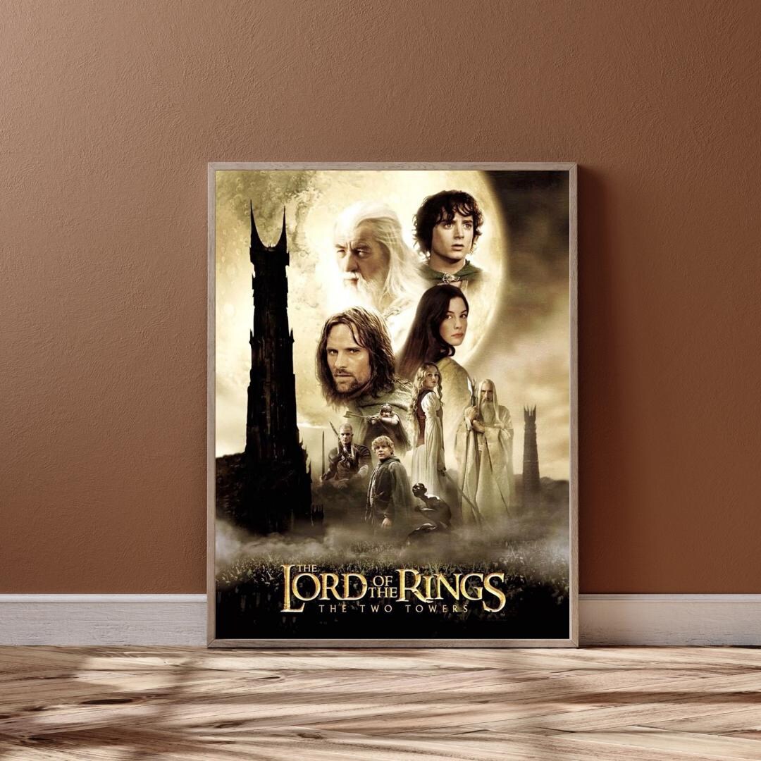 Lord of the Rings Two Towers Poster | LOTR Fantasy Wall Art | Epic Film ...